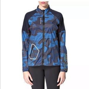 Reebok Blue and Black Camo Jacket